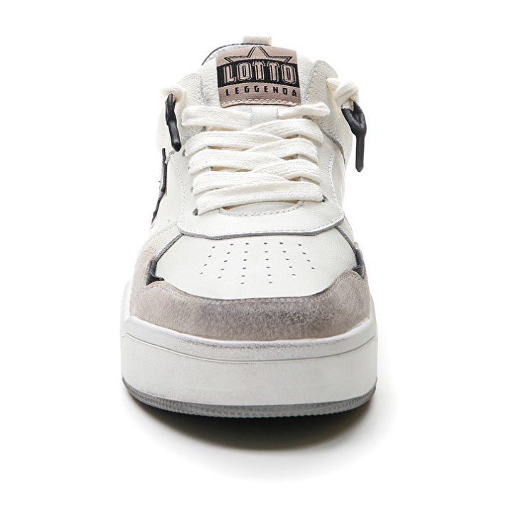 Zapatillas Lotto Hoop Stars RUB Hombre Blancas Negras Amarillo | YF206920X1