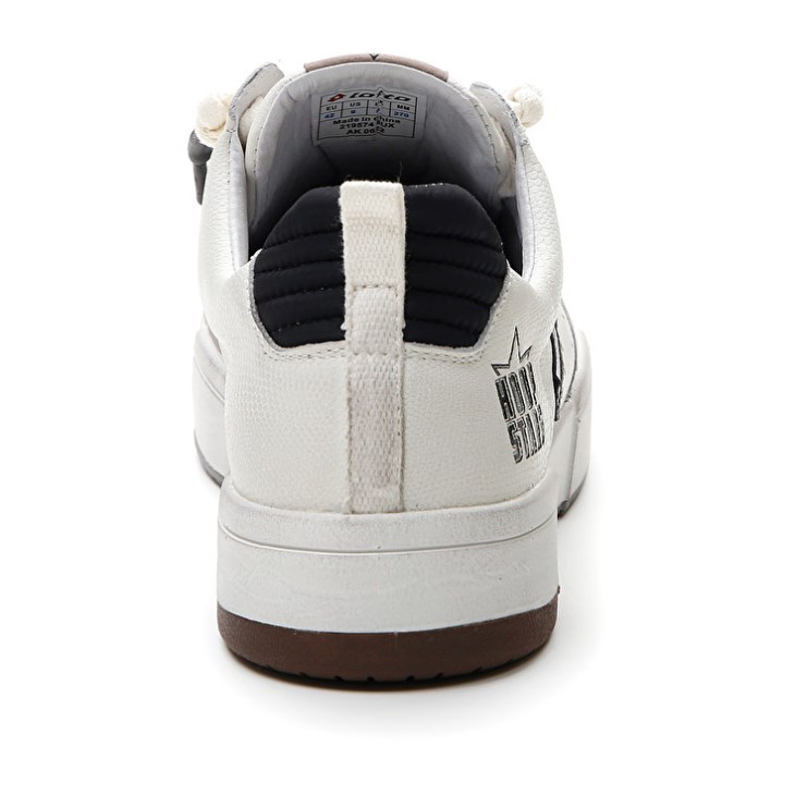 Zapatillas Lotto Hoop Stars RUB Hombre Blancas Negras Amarillo | YF206920X1