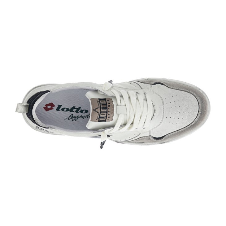 Zapatillas Lotto Hoop Stars RUB Hombre Blancas Negras Amarillo | YF206920X1