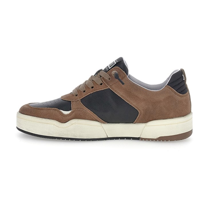 Zapatillas Lotto Hoop Stars Suede Hombre Marrones Negras | CP542664J1