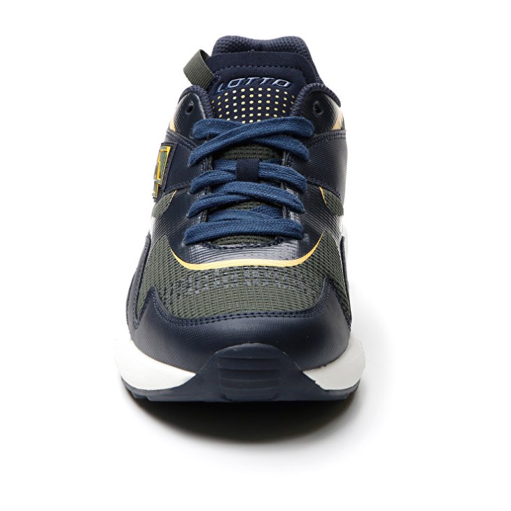 Zapatillas Lotto Sirius '95 AMF Hombre Azules Oscuro Verde Oscuro Doradas | WI650815C6