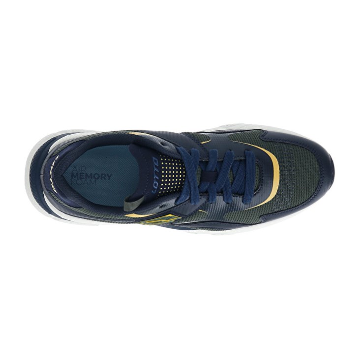 Zapatillas Lotto Sirius '95 AMF Hombre Azules Oscuro Verde Oscuro Doradas | WI650815C6