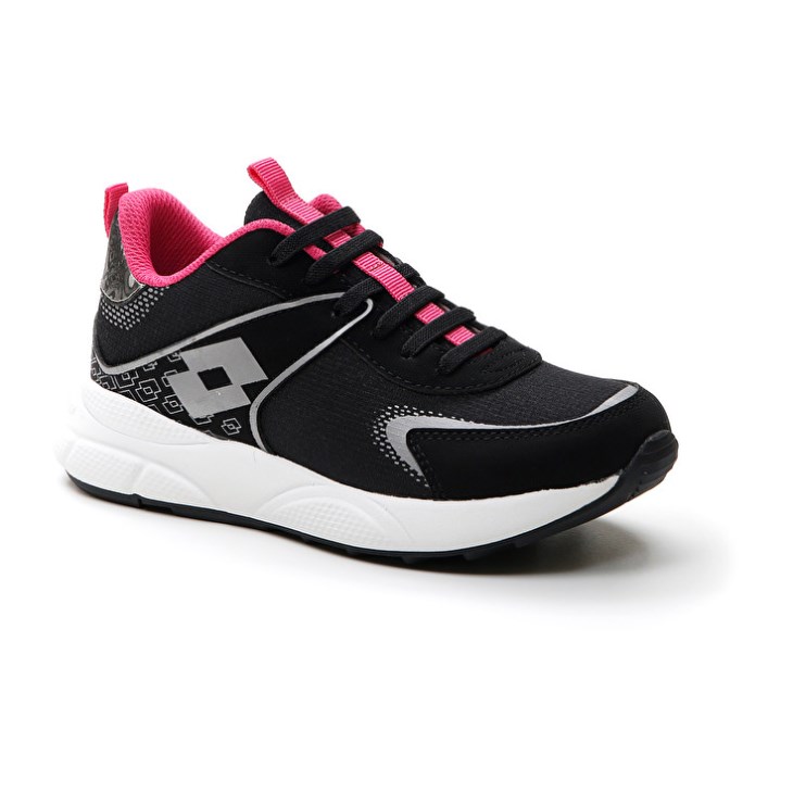 Zapatillas Lotto Sirius AMF CL Niños Negras Rosas | UK469856P4