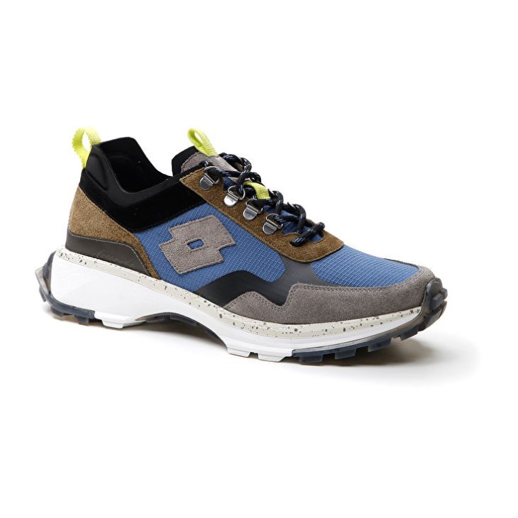 Zapatillas Lotto Tokyo Fuji Hombre Gris Azules Doradas | RW131103D4