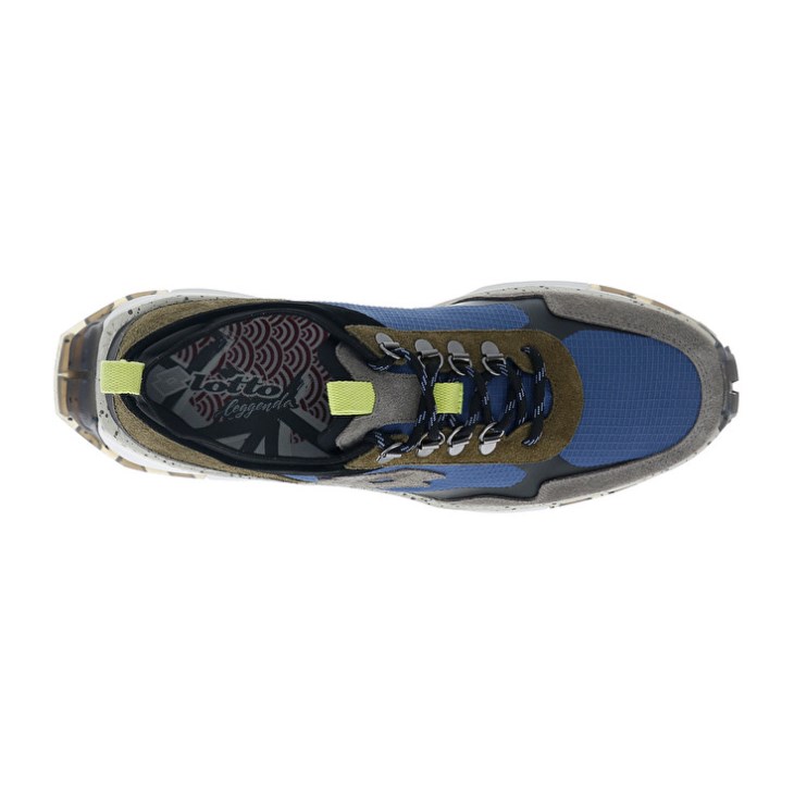 Zapatillas Lotto Tokyo Fuji Hombre Gris Azules Doradas | RW131103D4
