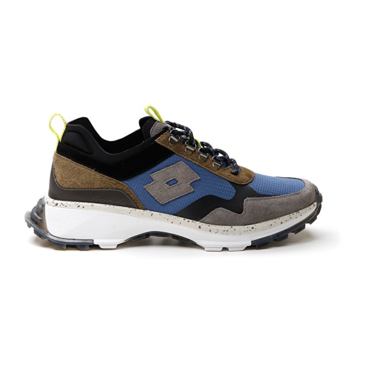 Zapatillas Lotto Tokyo Fuji Hombre Gris Azules Doradas | RW131103D4