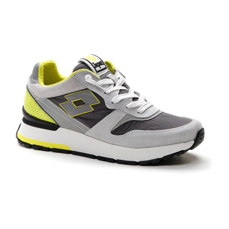 Zapatillas Lotto Tokyo Ginza Crack Hombre Gris Gris Verde | VM229102O1