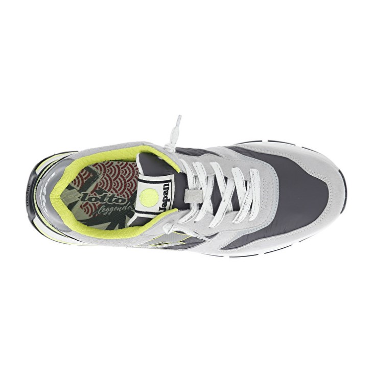 Zapatillas Lotto Tokyo Ginza Crack Hombre Gris Gris Verde | VM229102O1