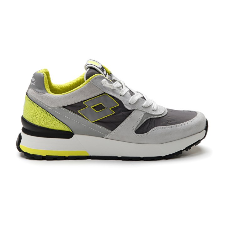 Zapatillas Lotto Tokyo Ginza Crack Hombre Gris Gris Verde | VM229102O1