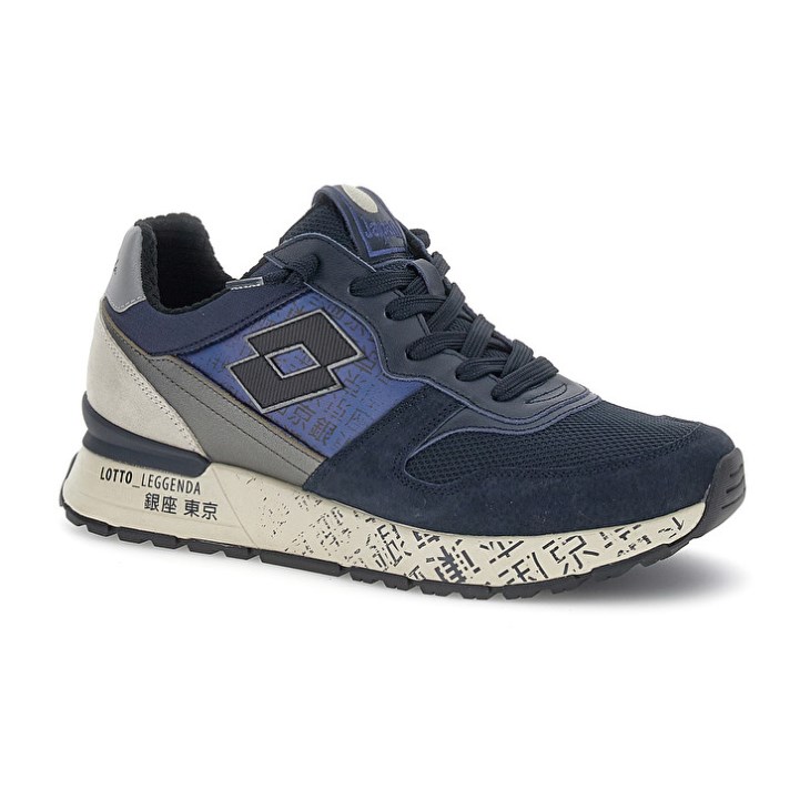 Zapatillas Lotto Tokyo Ginza PRT Hombre Azul Marino Azules | YI808450V8