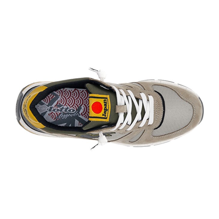 Zapatillas Lotto Tokyo Shibuya Hombre Beige Verde Oliva | UO119781C0