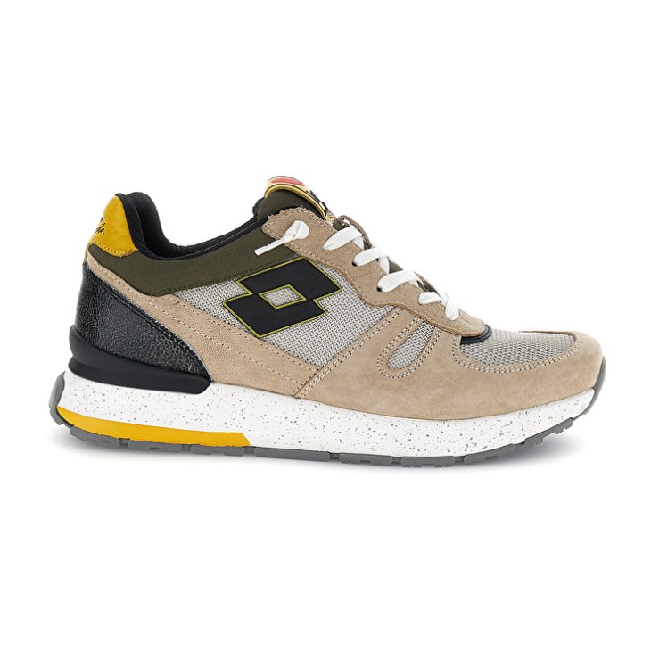 Zapatillas Lotto Tokyo Shibuya Hombre Beige Verde Oliva | UO119781C0