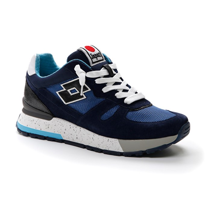 Zapatillas Lotto Tokyo Shibuya NET Hombre Azules Negras Azules | ML008720W9