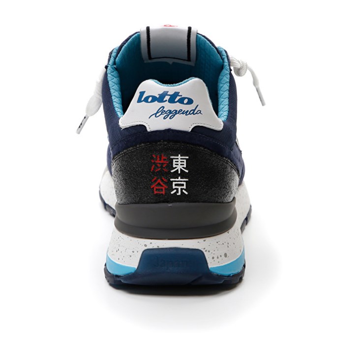 Zapatillas Lotto Tokyo Shibuya NET Hombre Azules Negras Azules | ML008720W9