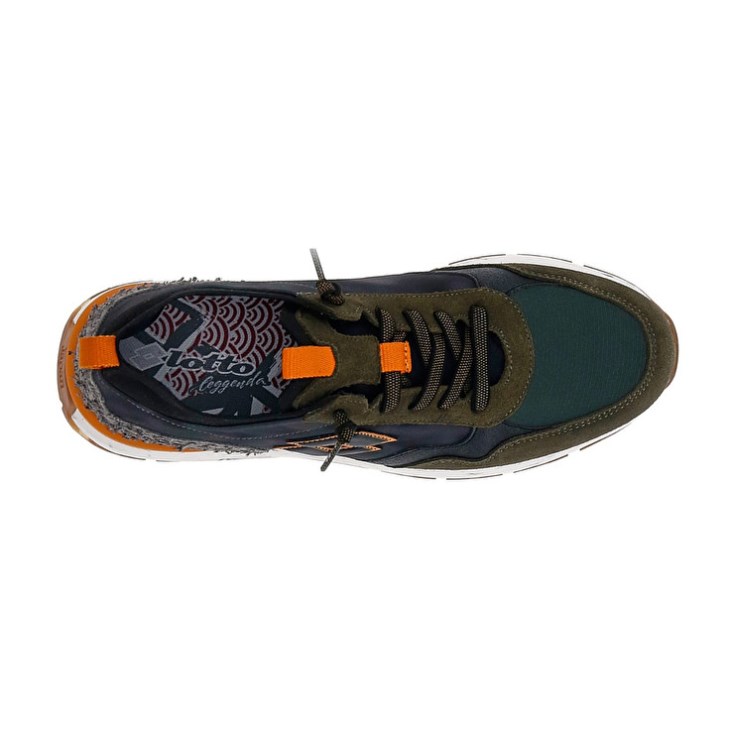 Zapatillas Lotto Tokyo Shibuya Tie Dye Hombre Verde Oliva Oscuro Negras Verde | KJ653805Z1