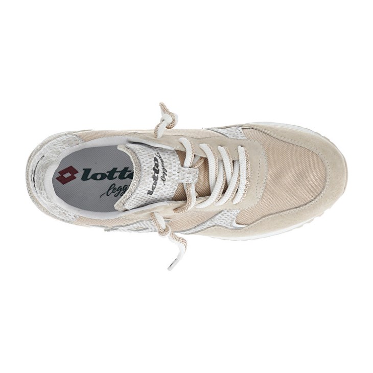 Zapatillas Lotto Tokyo Wedge II Shiny W Mujer Blancas Doradas | GW611631I7