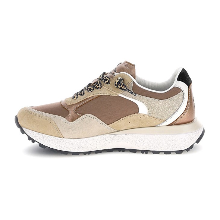 Zapatillas Lotto Tokyo Wedge Leo Lace W Mujer Beige | PN410451D9