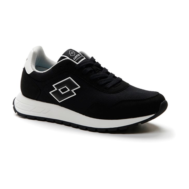 Zapatillas Lotto Trainer 2000 AMF Hombre Negras Blancas | CH079767J2