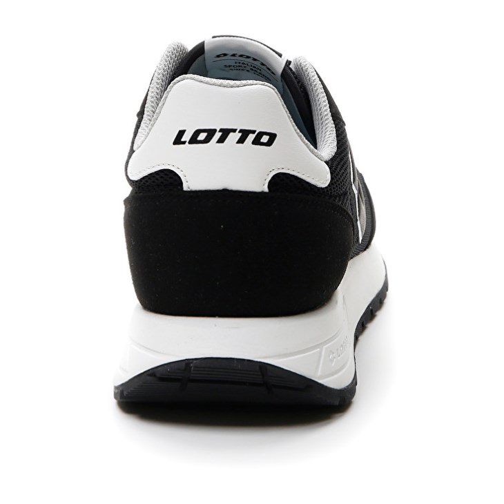 Zapatillas Lotto Trainer 2000 AMF Hombre Negras Blancas | CH079767J2