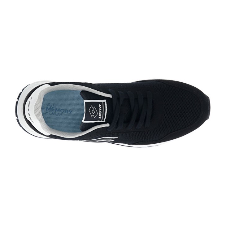 Zapatillas Lotto Trainer 2000 AMF Hombre Negras Blancas | CH079767J2