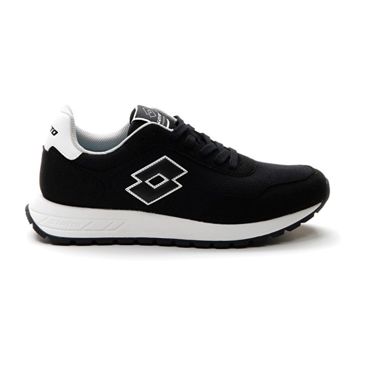 Zapatillas Lotto Trainer 2000 AMF Hombre Negras Blancas | CH079767J2