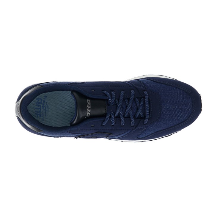 Zapatillas Lotto Trainer AMF XIX CVS Hombre Azules Negras | MU590459N9