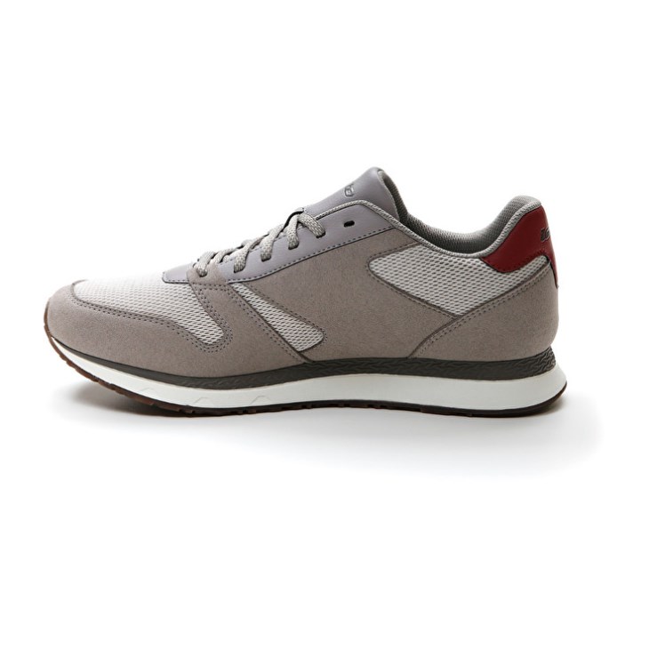 Zapatillas Lotto Trainer AMF XIX MSH Hombre Gris Gris Rojas | RH707870J3