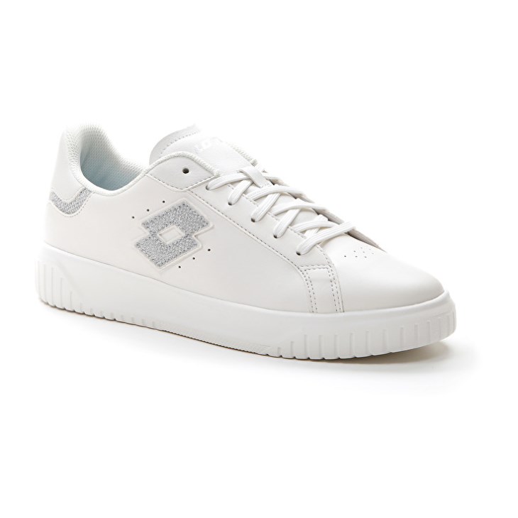 Zapatillas Lotto Venus AMF II Glitter W Mujer Blancas Plateadas | CU769906T1