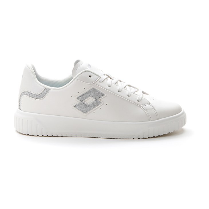 Zapatillas Lotto Venus AMF II Glitter W Mujer Blancas Plateadas | CU769906T1
