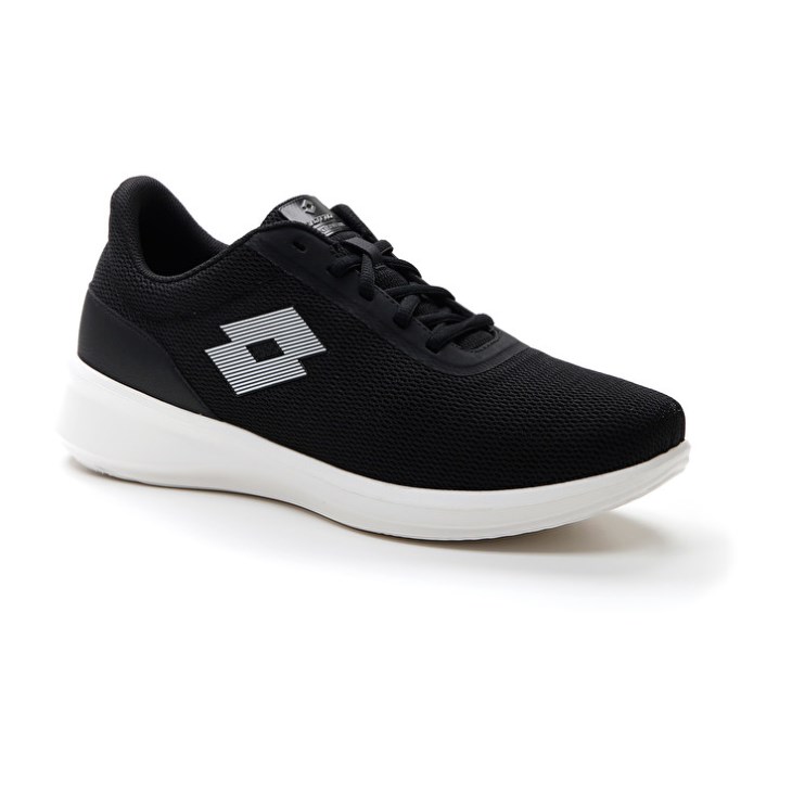 Zapatillas Lotto Verso AMF 1 Hombre Negras Blancas | AY253615P3