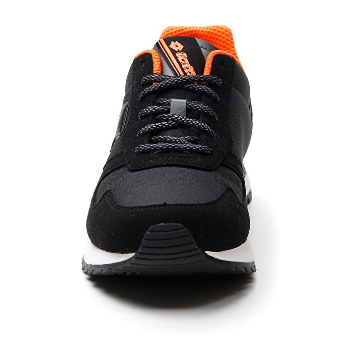 Zapatillas Running Lotto Runner '95 AMF Hombre Negras Gris | YR132693Y3