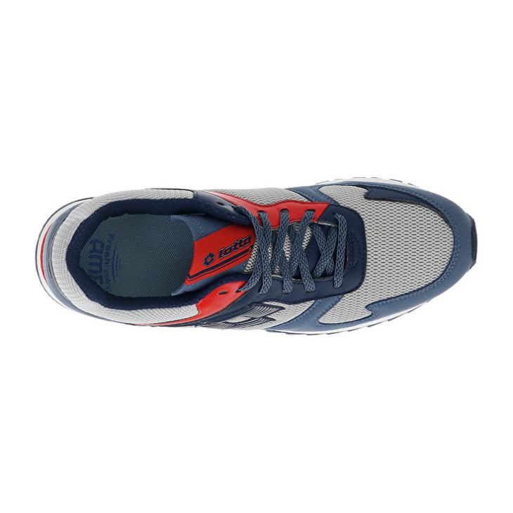 Zapatillas Running Lotto Runner Plus '95 AMF V Hombre Gris Azules Azules | DO271627B0