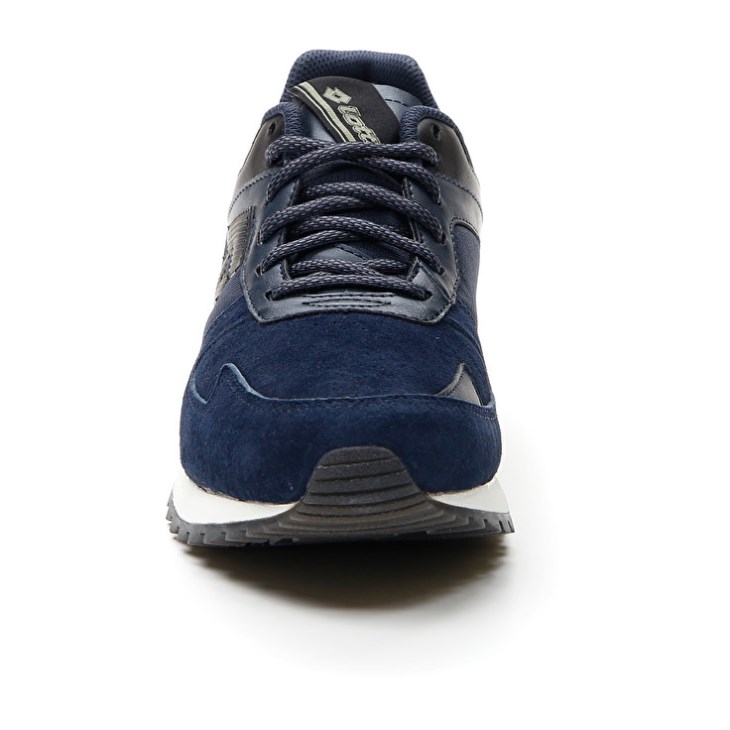 Zapatillas Running Lotto Runner Plus '95 IV SUE Hombre Azules Oscuro Negras | VC642034X8