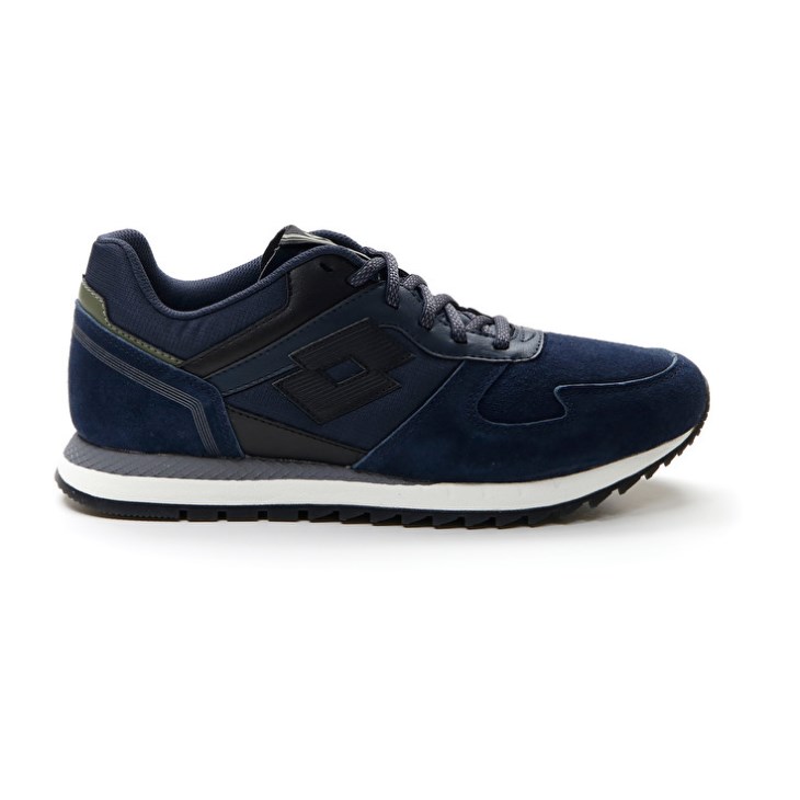 Zapatillas Running Lotto Runner Plus '95 IV SUE Hombre Azules Oscuro Negras | VC642034X8