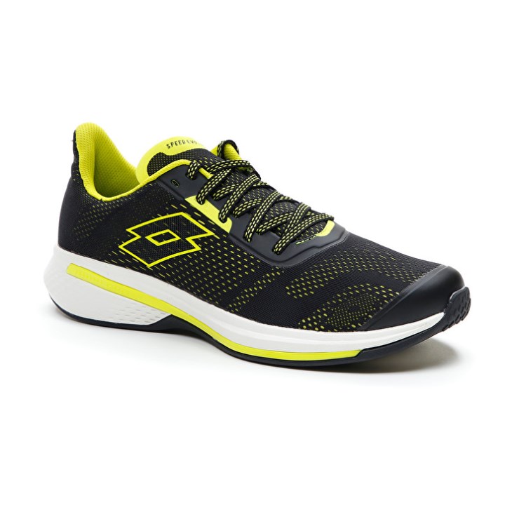 Zapatillas Running Lotto Speedevo 100 Hombre Negras Verde | CD903730O0