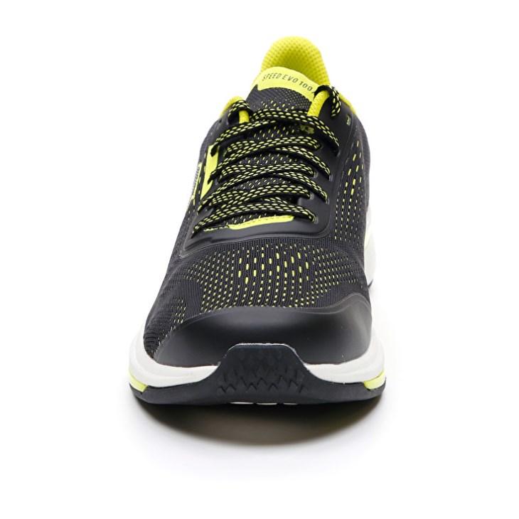 Zapatillas Running Lotto Speedevo 100 Hombre Negras Verde | CD903730O0