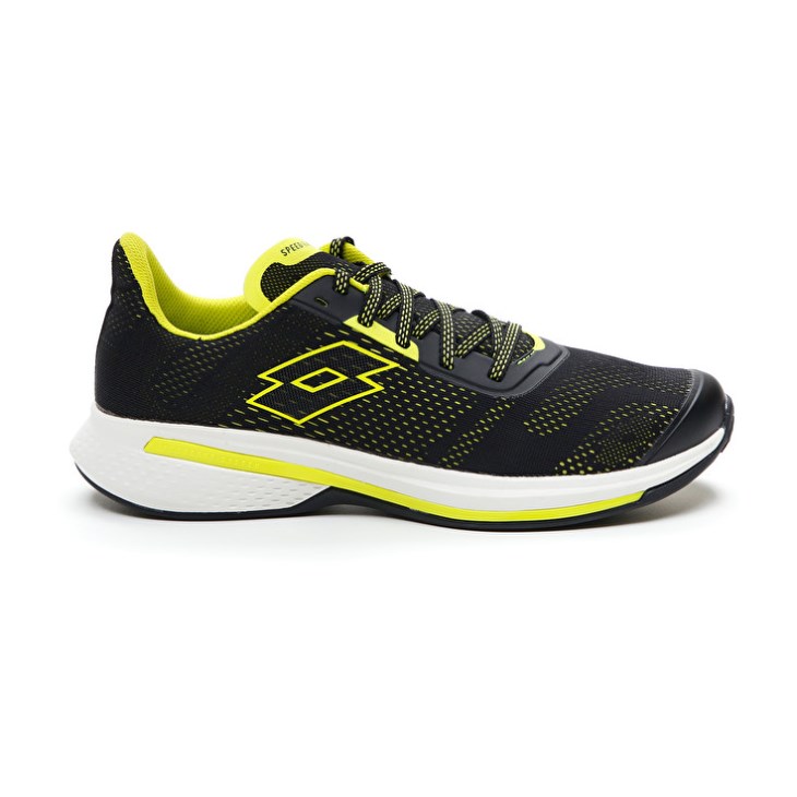 Zapatillas Running Lotto Speedevo 100 Hombre Negras Verde | CD903730O0