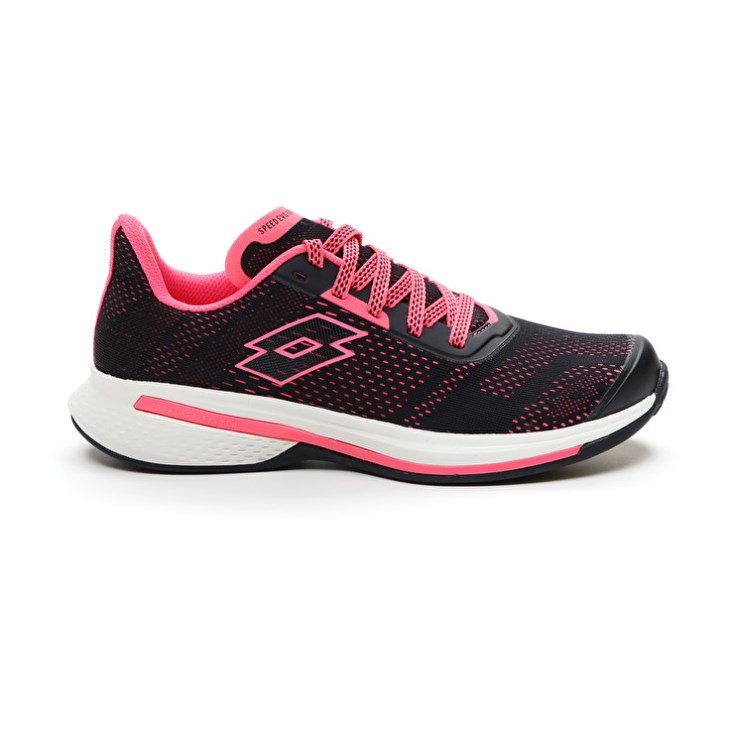 Zapatillas Running Lotto Speedevo 100 W Mujer Negras Coral | HR911291N7