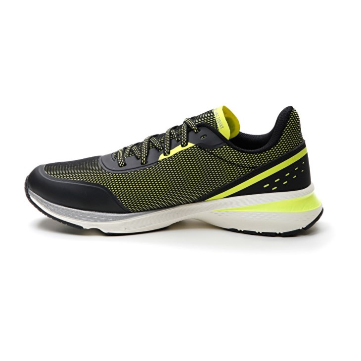 Zapatillas Running Lotto Speedevo 500 II Hombre Negras Verde | JS914041G8