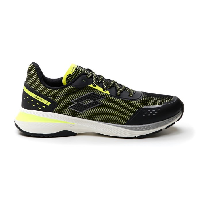Zapatillas Running Lotto Speedevo 500 II Hombre Negras Verde | JS914041G8