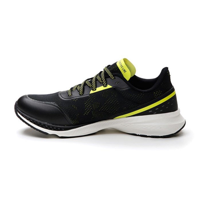 Zapatillas Running Lotto Speedevo 500 III Hombre Negras Amarillo | QX084018M4