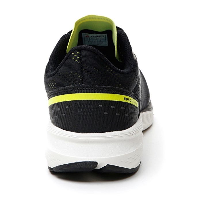 Zapatillas Running Lotto Speedevo 500 III Hombre Negras Amarillo | QX084018M4