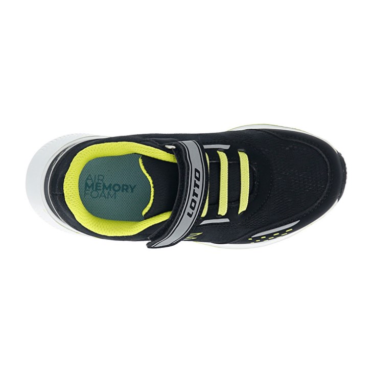 Zapatillas Running Lotto Speedevo 600 AMF CL S Niños Negras Gris Verde | HX190499H2