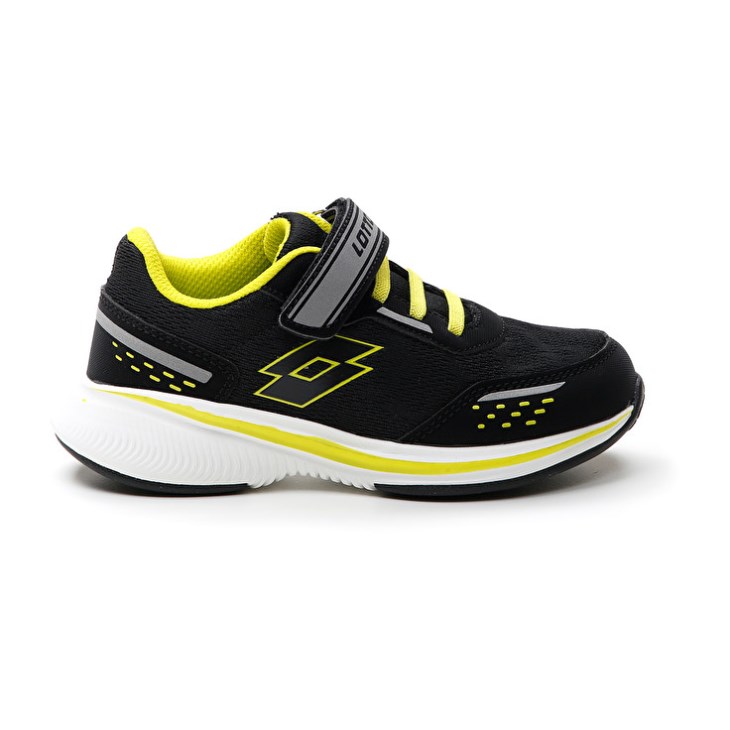Zapatillas Running Lotto Speedevo 600 AMF CL S Niños Negras Gris Verde | HX190499H2