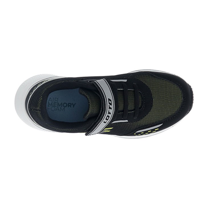 Zapatillas Running Lotto Speedevo 600 AMF II CL S Niños Negras Verde | KD396859X9
