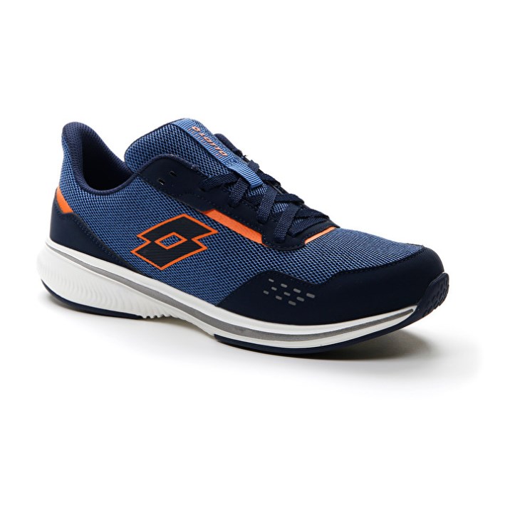 Zapatillas Running Lotto Speedevo 600 II Hombre Azules Naranjas | MO024692B7
