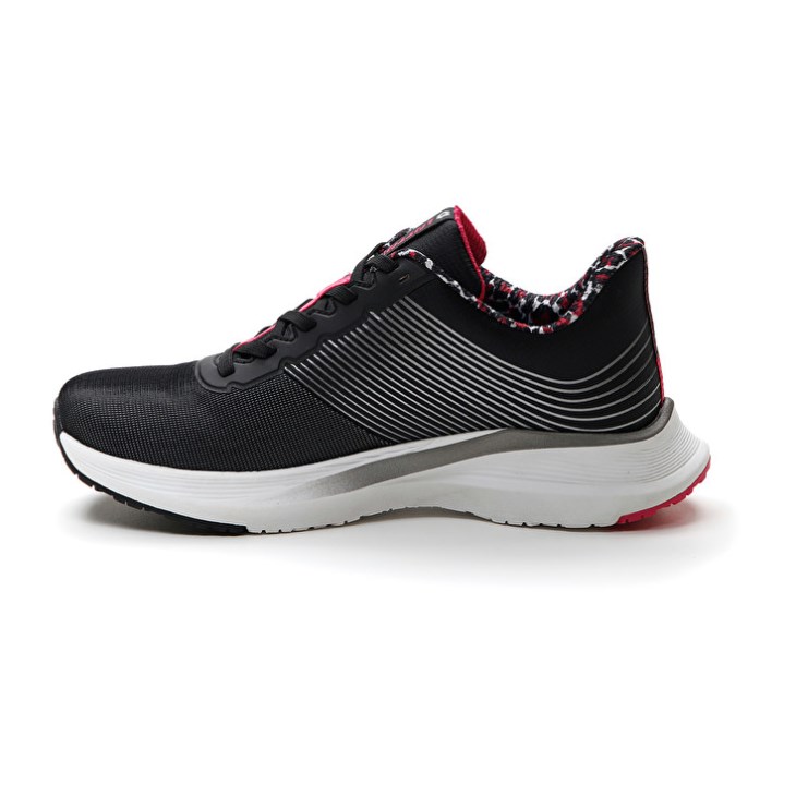Zapatillas Running Lotto Speedevo 700 II PRT W Mujer Negras Rosas | JT074867N5