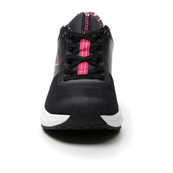 Zapatillas Running Lotto Speedevo 700 II PRT W Mujer Negras Rosas | JT074867N5