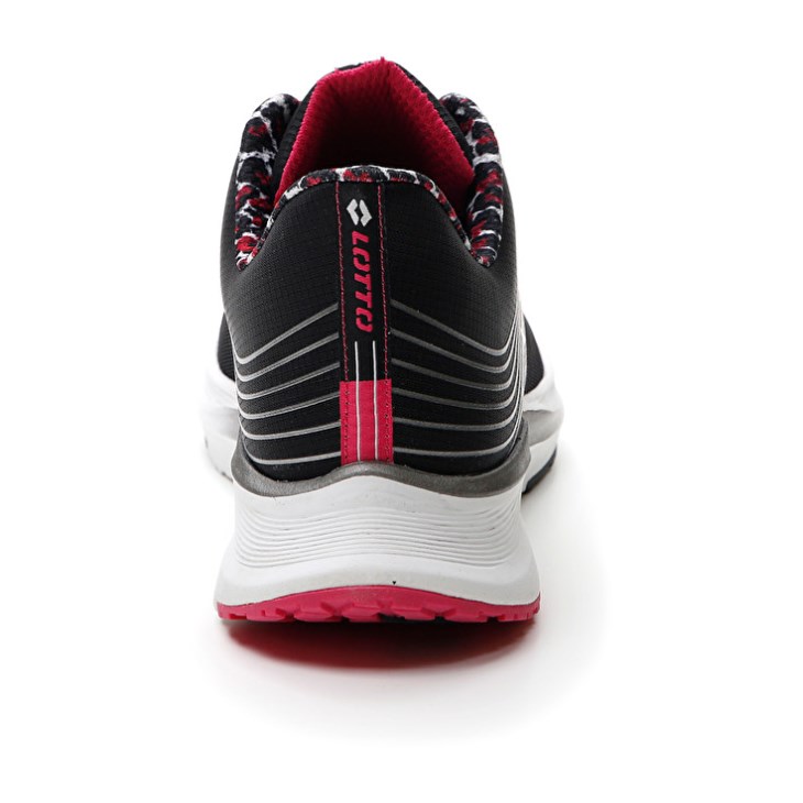 Zapatillas Running Lotto Speedevo 700 II PRT W Mujer Negras Rosas | JT074867N5