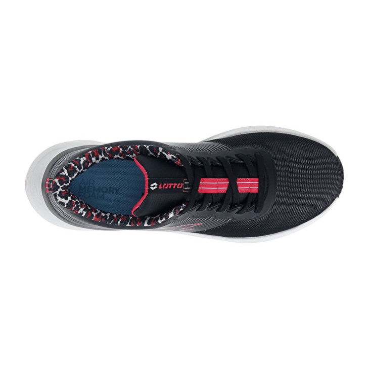 Zapatillas Running Lotto Speedevo 700 II PRT W Mujer Negras Rosas | JT074867N5